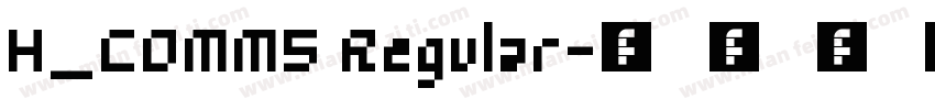 H_COMM5 Regular字体转换